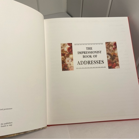 THE IMPRESSIONIST BOOK OF NOTES and Address BOOK Art Prints JOURNAL LOT 90s VTG - Picture 8 of 16